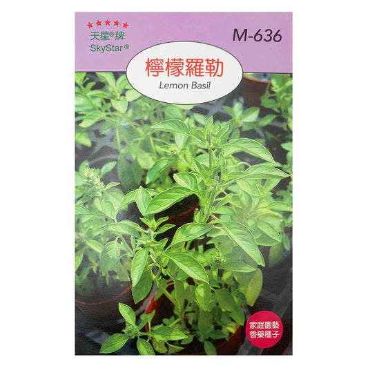 台灣天星牌園藝蔬果種子 - 檸檬羅勒