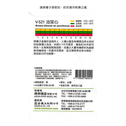 台灣天星牌園藝蔬果種子 - 油菜心